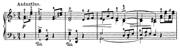 Vanished Days Op. 57 No. 1  in D Minor by Grieg piano sheet music