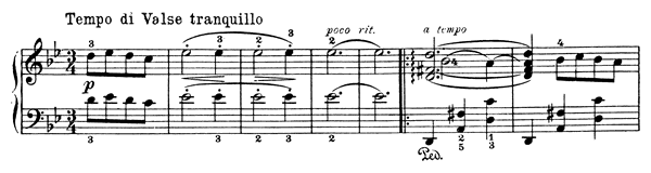 Valse Mélancolique Op. 68 No. 6  in G Minor by Grieg piano sheet music