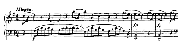 Sonata in G major K 283 by Mozart - arrangement for two pianos   in G Major by Grieg piano sheet music