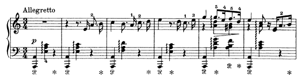 10. Wooer's Song Op. 17 No. 10  in A Minor by Grieg piano sheet music