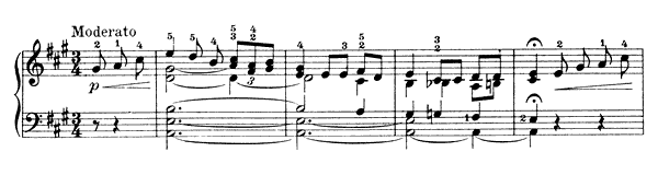 4. Niels Tallefjorden Op. 17 No. 4  in A Major by Grieg piano sheet music