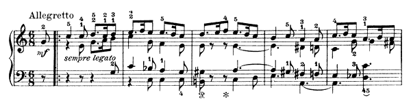 6. Wedding Song Op. 17 No. 6  in A Minor by Grieg piano sheet music
