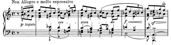 Piano Piece Op. 1 No. 2  in C Major by Grieg piano sheet music