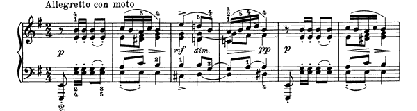 4. Piano Piece Op. 1 No. 4  in A Minor by Grieg piano sheet music