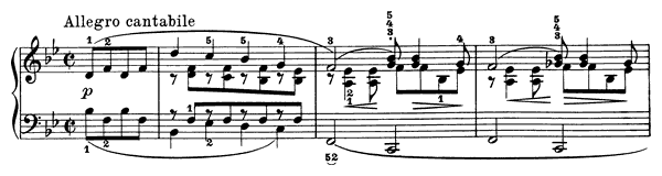 2. Poetic Tone-Picture Op. 3 No. 2  in B-flat Major by Grieg piano sheet music