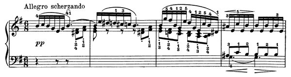 6. Poetic Tone-Picture Op. 3 No. 6  in E Minor by Grieg piano sheet music