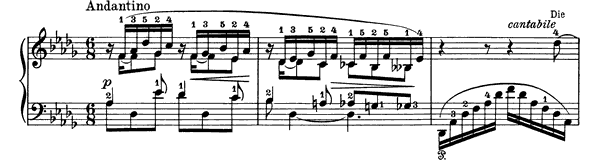 Love Op. 52 No. 5  in D-flat Major by Grieg piano sheet music