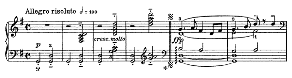 Norwegian Op. 53 No. 1  in G Major by Grieg piano sheet music