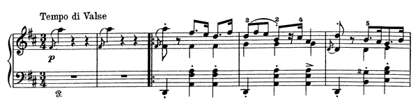 Humoresque Op. 6 No. 1  in D Major by Grieg piano sheet music
