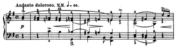 Gone Op. 71 No. 6  in E Minor by Grieg piano sheet music