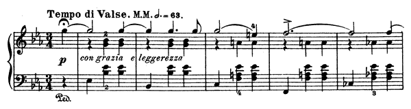Remembrances Op. 71 No. 7  in E-flat Major by Grieg piano sheet music