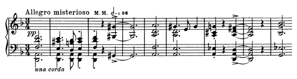 3. Night Ride Op. 73 No. 3  in D Minor by Grieg piano sheet music