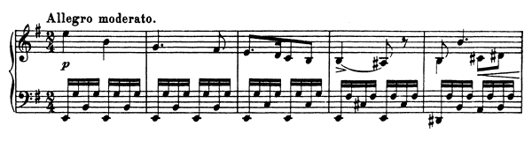 Sonata Op. 7  in E Minor by Grieg piano sheet music