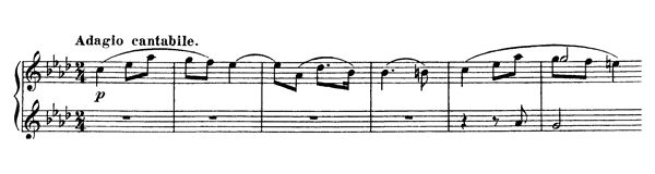 Symphonic Piece - for four hands Op. 14 No. 1  in A-flat Major by Grieg piano sheet music