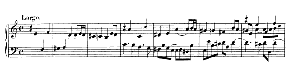 Fugue (G 17)   in A Minor by Handel piano sheet music