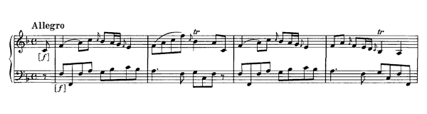 Piano Concerto  Hob. XVIII:  3  in F Major by Haydn piano sheet music