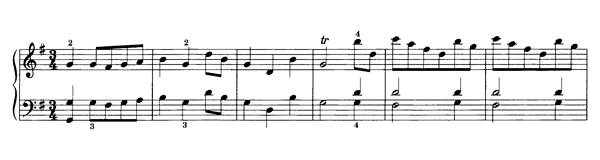 Minuet and Trio  Hob. XVI:  11  in G Major by Haydn piano sheet music