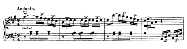 Sonata L. 12 Hob. XVI:  12  in A Major by Haydn piano sheet music