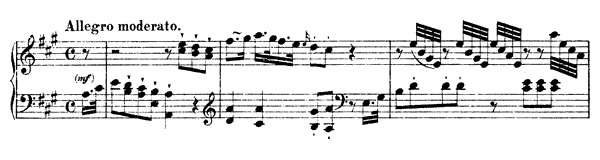 Sonata L. 41 Hob. XVI:  26  in A Major by Haydn piano sheet music