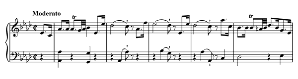 Sonata L. 35 Hob. XVI:  43  in A-flat Major by Haydn piano sheet music