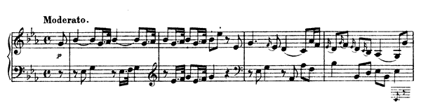 Sonata L. 29 Hob. XVI:  45  in E-flat Major by Haydn piano sheet music