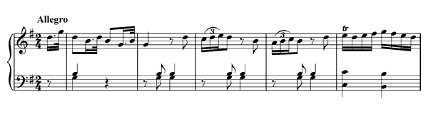 Sonata L. 1 Hob. XVI:  8  in G Major by Haydn piano sheet music