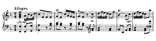 Sonata L. 3 Hob. XVI:  9  in F Major by Haydn piano sheet music