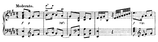 Sonata L. 15 Hob. XVI:  13  in E Major by Haydn piano sheet music