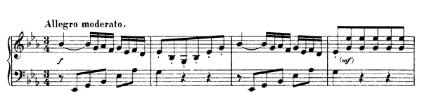 Sonata L. 43 Hob. XVI:  28  in E-flat Major by Haydn piano sheet music
