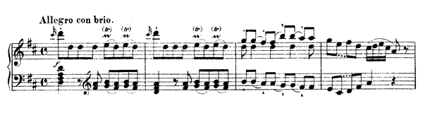 Sonata L. 50 Hob. XVI:  37  in D Major by Haydn piano sheet music