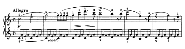 Sonatina Op. 20 No. 1  in C Major by Kuhlau piano sheet music