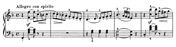 Sonatina Op. 20 No. 3  in F Major by Kuhlau piano sheet music