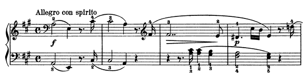 Sonatina - Op. 60 No. 2 in A Major by Kuhlau