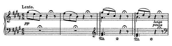Les cloches de G.  S . 156/3  in B Major by Liszt piano sheet music