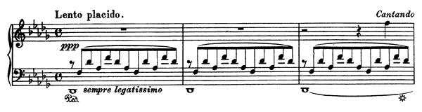 3. Consolation: Lento placido  S . 172 No. 3  in D-flat Major by Liszt piano sheet music