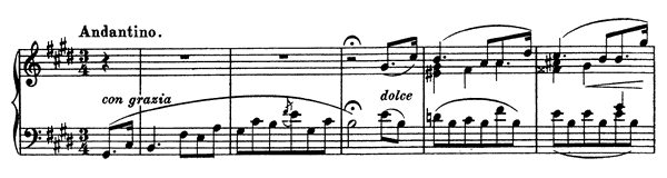 5. Consolation: Andantino  S . 172 No. 5  in E Major by Liszt piano sheet music