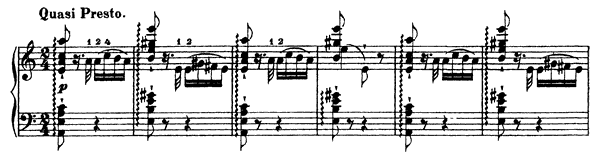 Paganini Etude: Quasi presto (Theme and Variations) -  S . 141 No. 6 in A Minor by Liszt