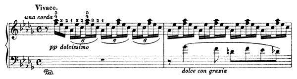 Waldesrauschen  S . 145 No. 1  in D-flat Major by Liszt piano sheet music
