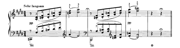 Sehr langsam  S . 192 No. 1  in E Major by Liszt piano sheet music