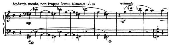 La Lugubre Gondola II  S . 200 No. 2  by Liszt piano sheet music