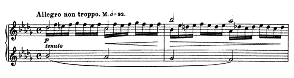 12. Etude: Allegro non troppo  S . 136 No. 12  in B-flat Minor by Liszt piano sheet music