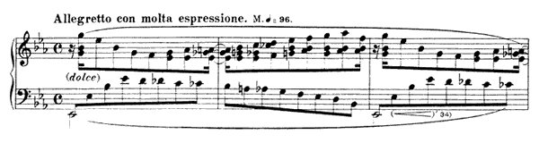 Etude: Allegretto con molta espressione  S . 136 No. 7  in E-flat Major by Liszt piano sheet music
