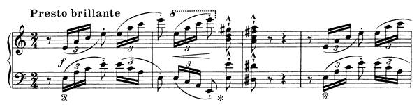 Rossini: La Danza, Neapolitan Tarantella  S . 424 No. 9  in A Minor by Liszt piano sheet music