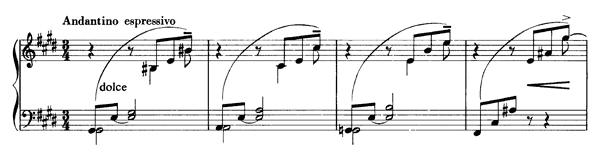 2. Valse mélancolique  S . 214 No. 2  in E Major by Liszt piano sheet music