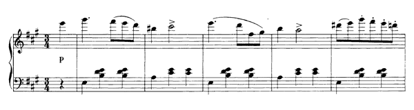 Waltz in A  S . 208  in A Major by Liszt piano sheet music