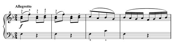 Balletto   in F Major by Löhlein piano sheet music