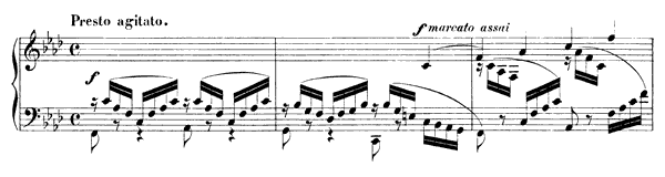 Etude   in F Minor by Mendelssohn piano sheet music