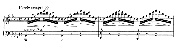 Etude 1 Op. 104 No. 4  in B-flat Minor by Mendelssohn piano sheet music