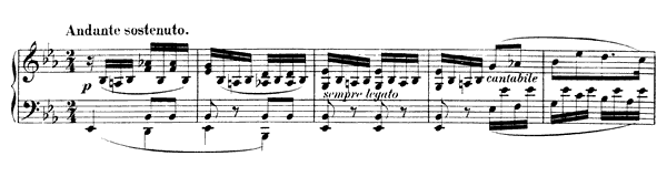 2. Andante sostenuto Op. 72 No. 2  in E-flat Major by Mendelssohn piano sheet music