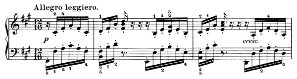 Allegro leggiero (Lost Illusions) Op. 67 No. 2  in F-sharp Minor by Mendelssohn piano sheet music